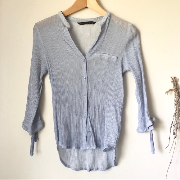 Zara Basic | Button-down Blouse - Picture 3 of 9